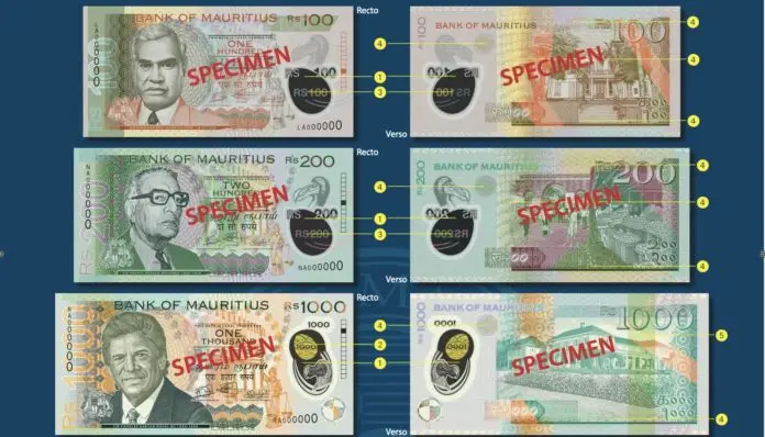 图片[1]-毛里求斯银行推出新的1000卢比聚合纸币-华闻时空