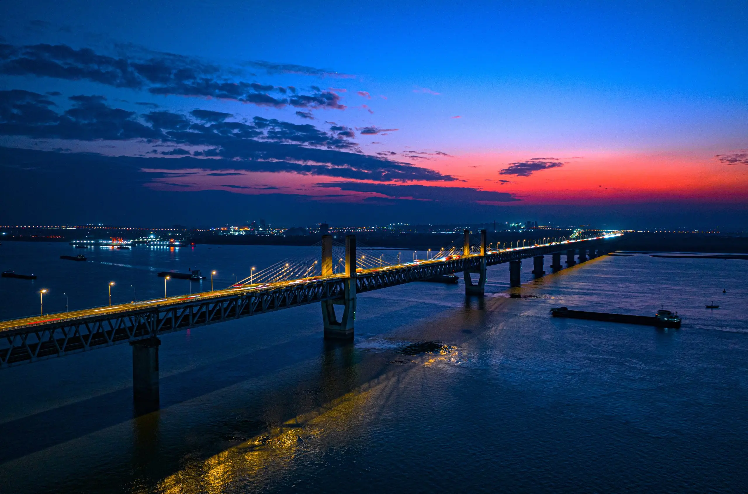 图片[3]-安徽芜湖：长江晚霞美如画-华闻时空