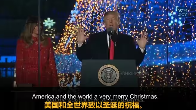 特朗普圣诞致辞：以基督信仰为核心，祈愿上帝保佑美国-华闻时空