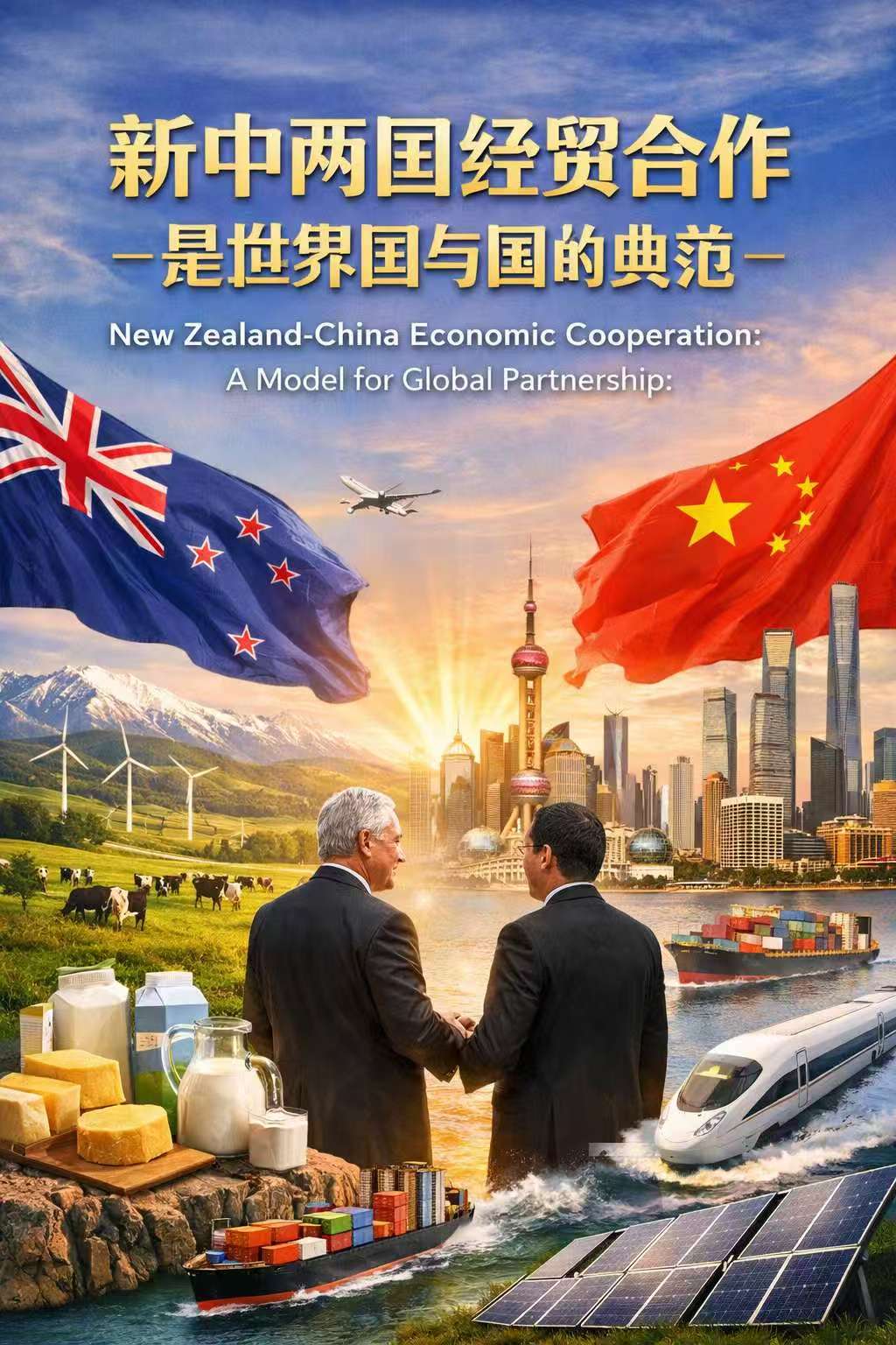 NZ华新社述评：新年新开局/展望新中经贸新目标新成果的世界性典范意义-华闻时空