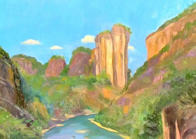 精神的還鄉——論馮巍的風景油畫藝術-华闻时空